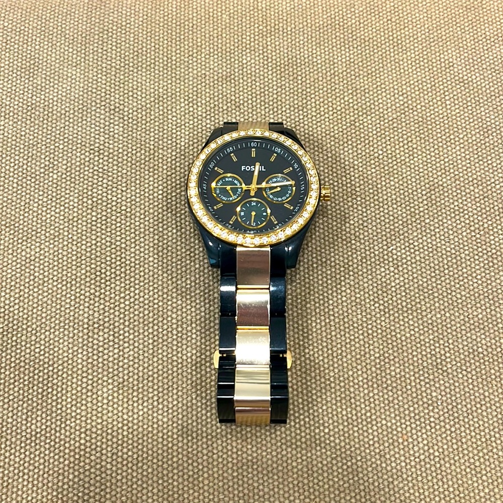 ES-2823 Two Tone Enamel Watch